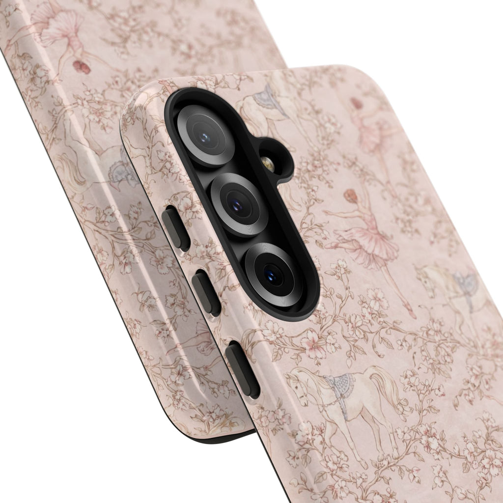 Ballet Unicorn Phone Case — Pastel Floral Tough Protective Cover🦄🩰
