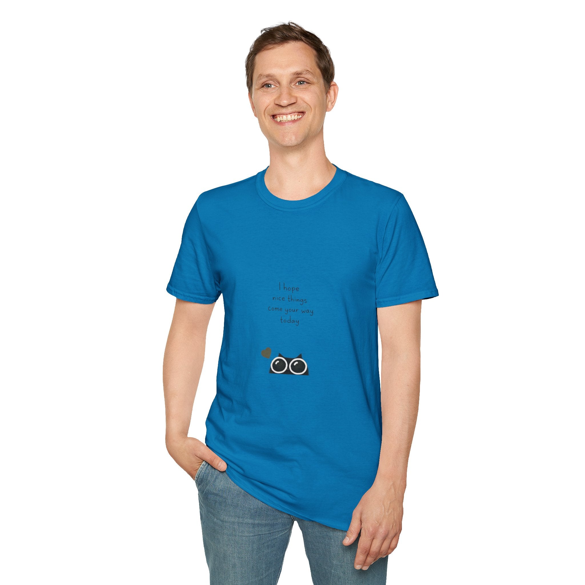 Cat Camera Graphic T-Shirt — "I hope our story comes true someday" Cute Cat Lover Tee