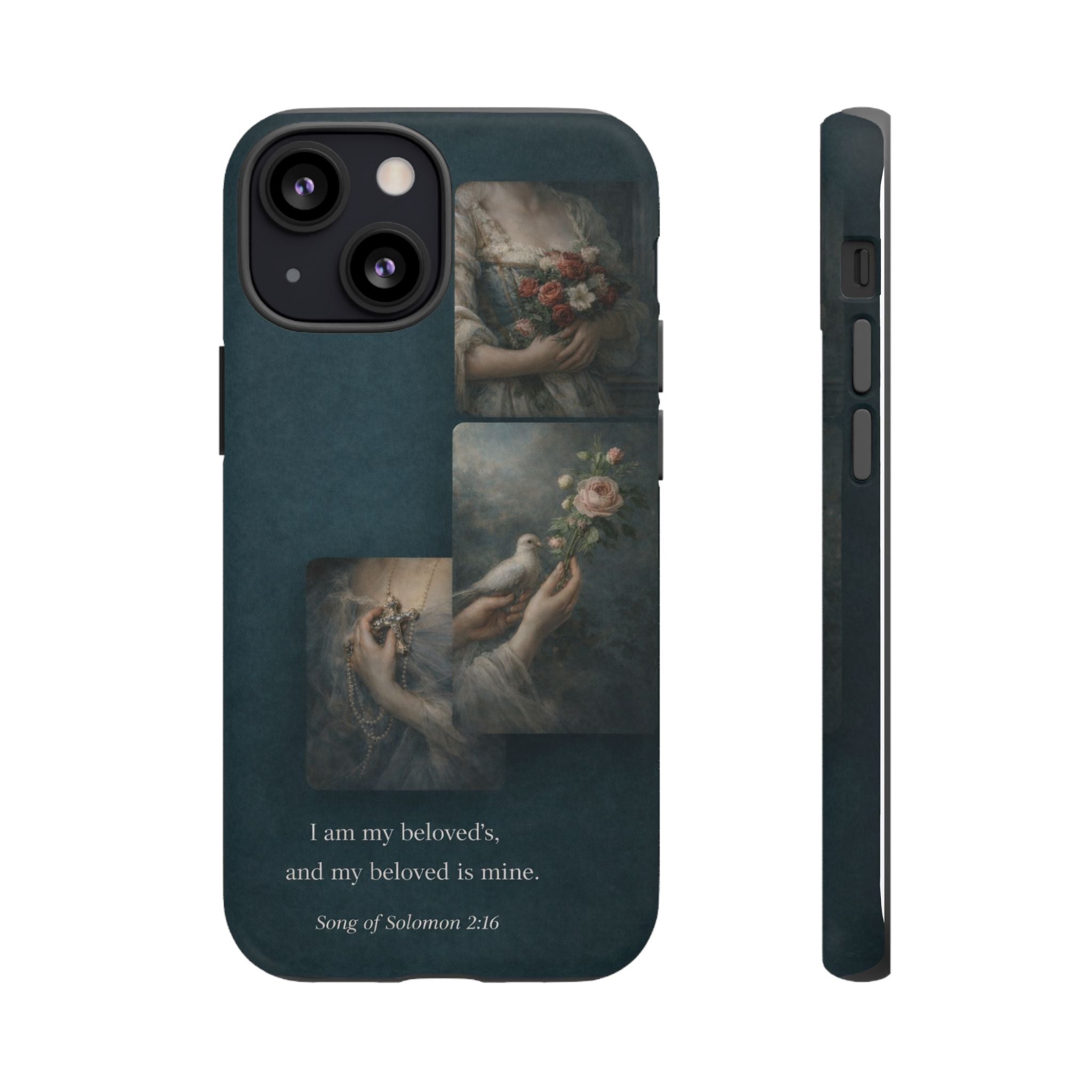 Song of Solomon Phone Case — Romantic Vintage Floral Religious Quote