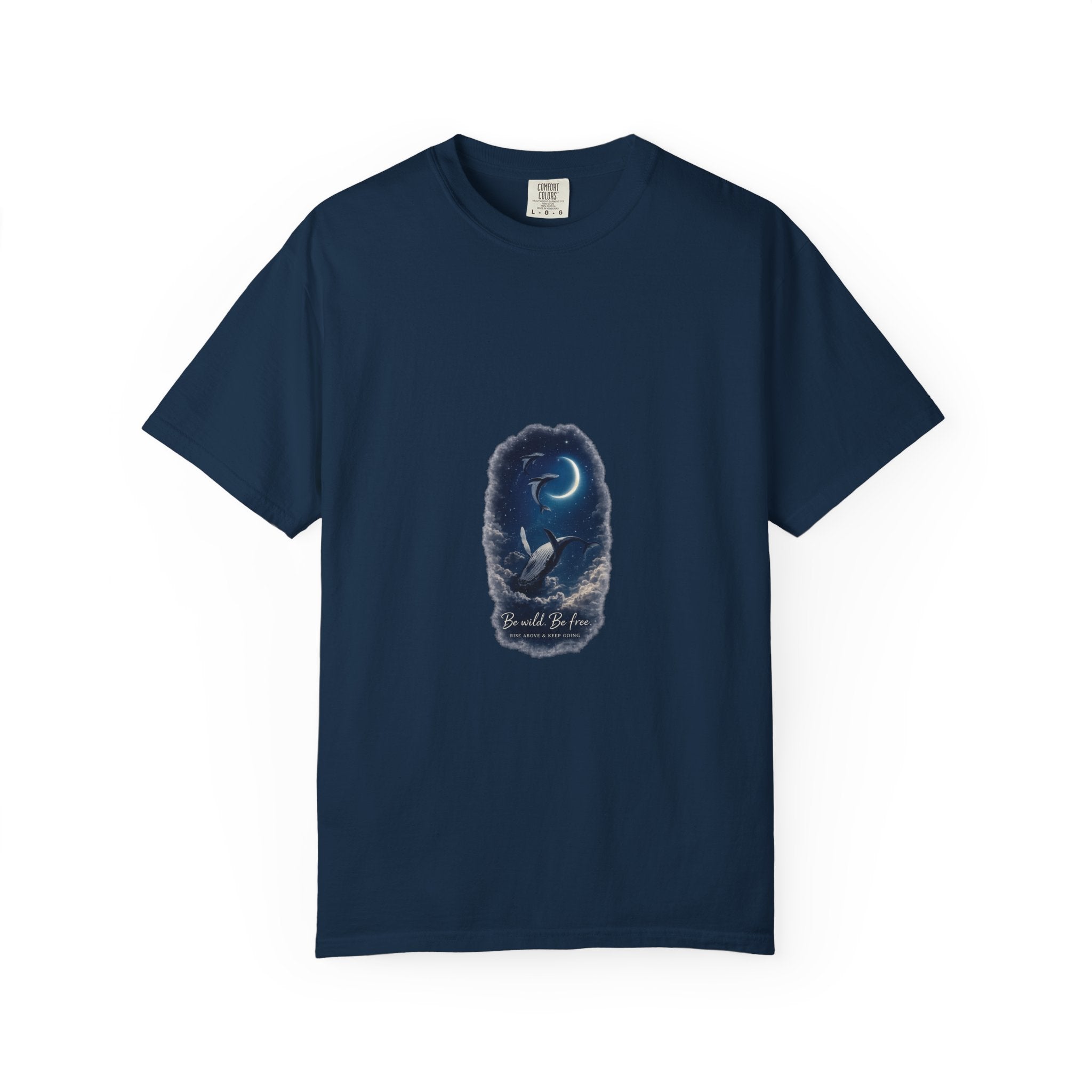 Moonlit Owl T-Shirt — Night Sky Wildlife Graphic Tee🐬🤍