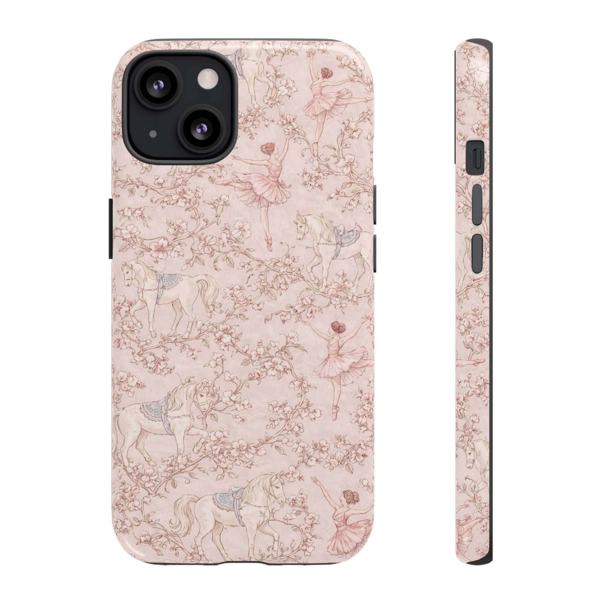 Ballet Unicorn Phone Case — Pastel Floral Tough Protective Cover🦄🩰