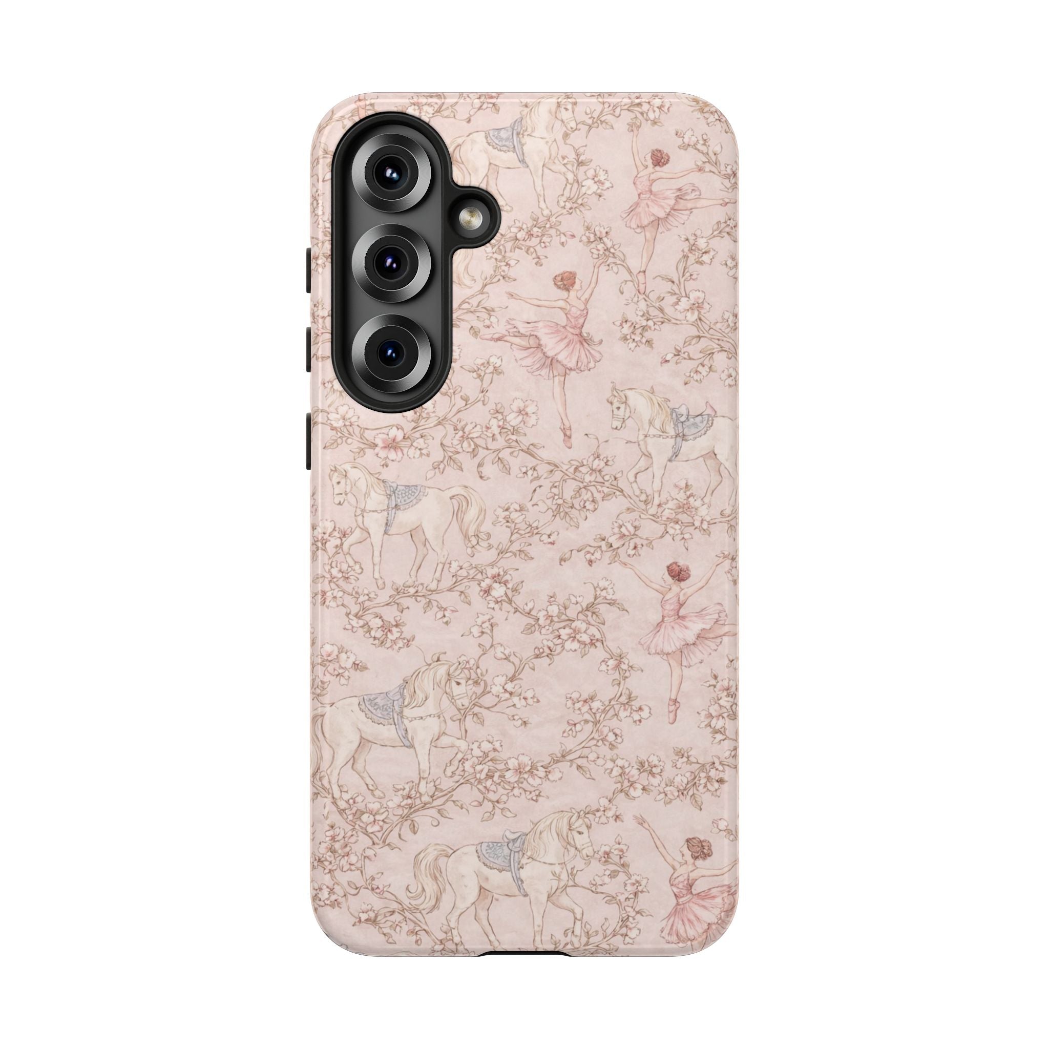Ballet Unicorn Phone Case — Pastel Floral Tough Protective Cover🦄🩰