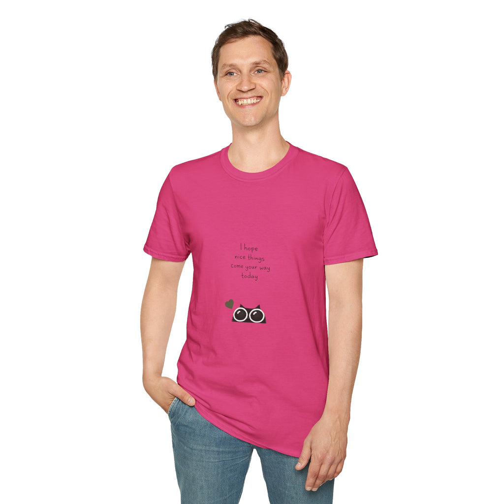 Cat Camera Graphic T-Shirt — "I hope our story comes true someday" Cute Cat Lover Tee