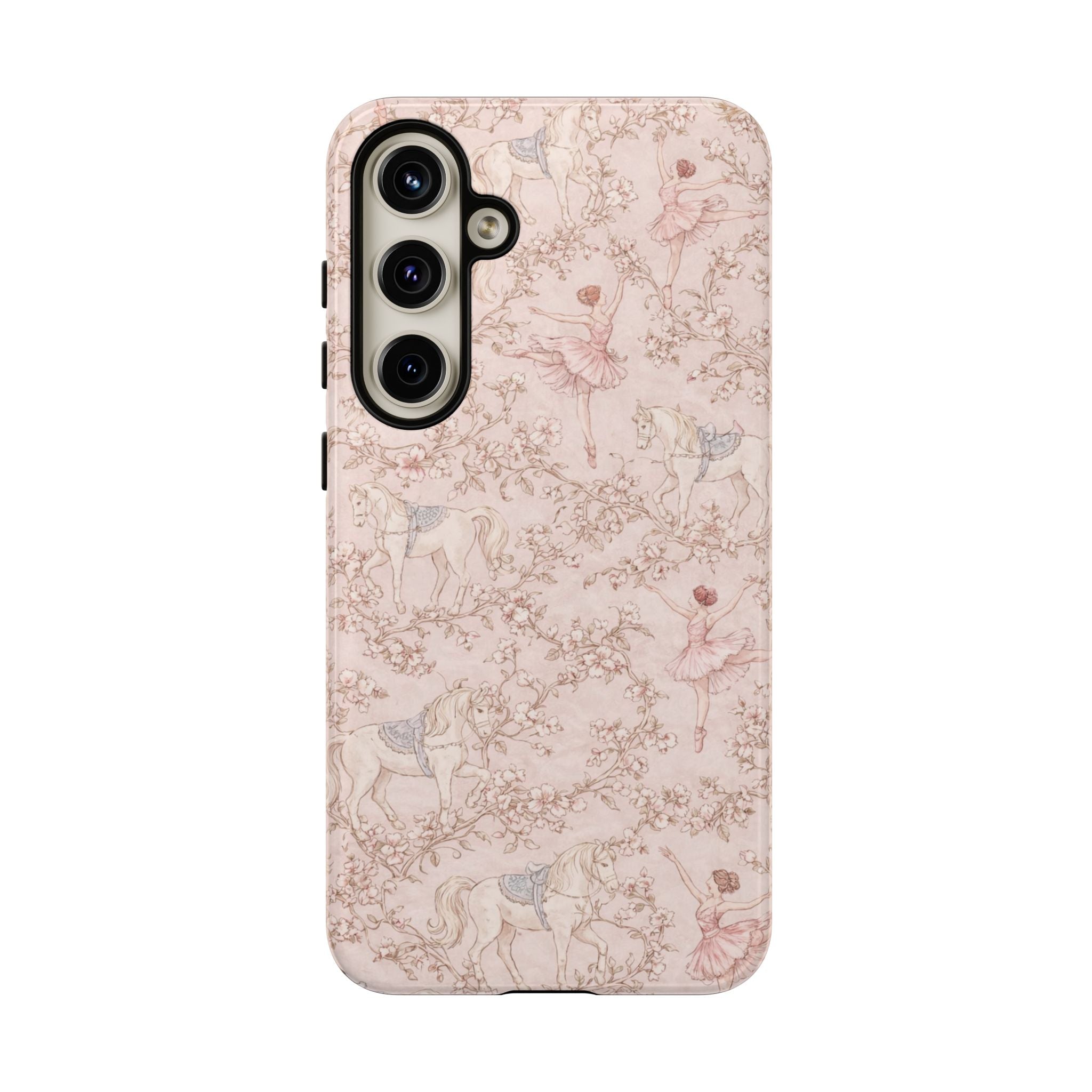 Ballet Unicorn Phone Case — Pastel Floral Tough Protective Cover🦄🩰