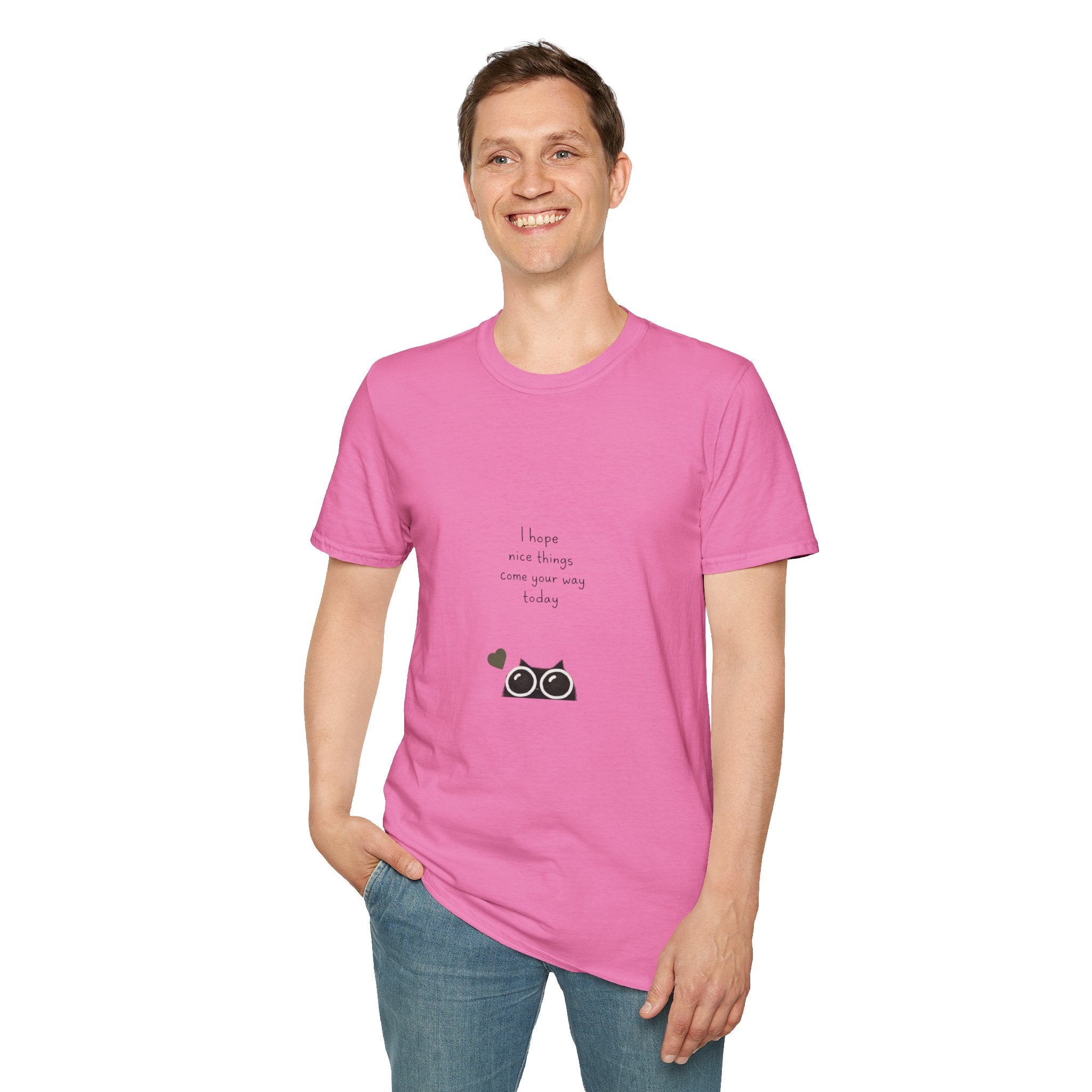 Cat Camera Graphic T-Shirt — "I hope our story comes true someday" Cute Cat Lover Tee