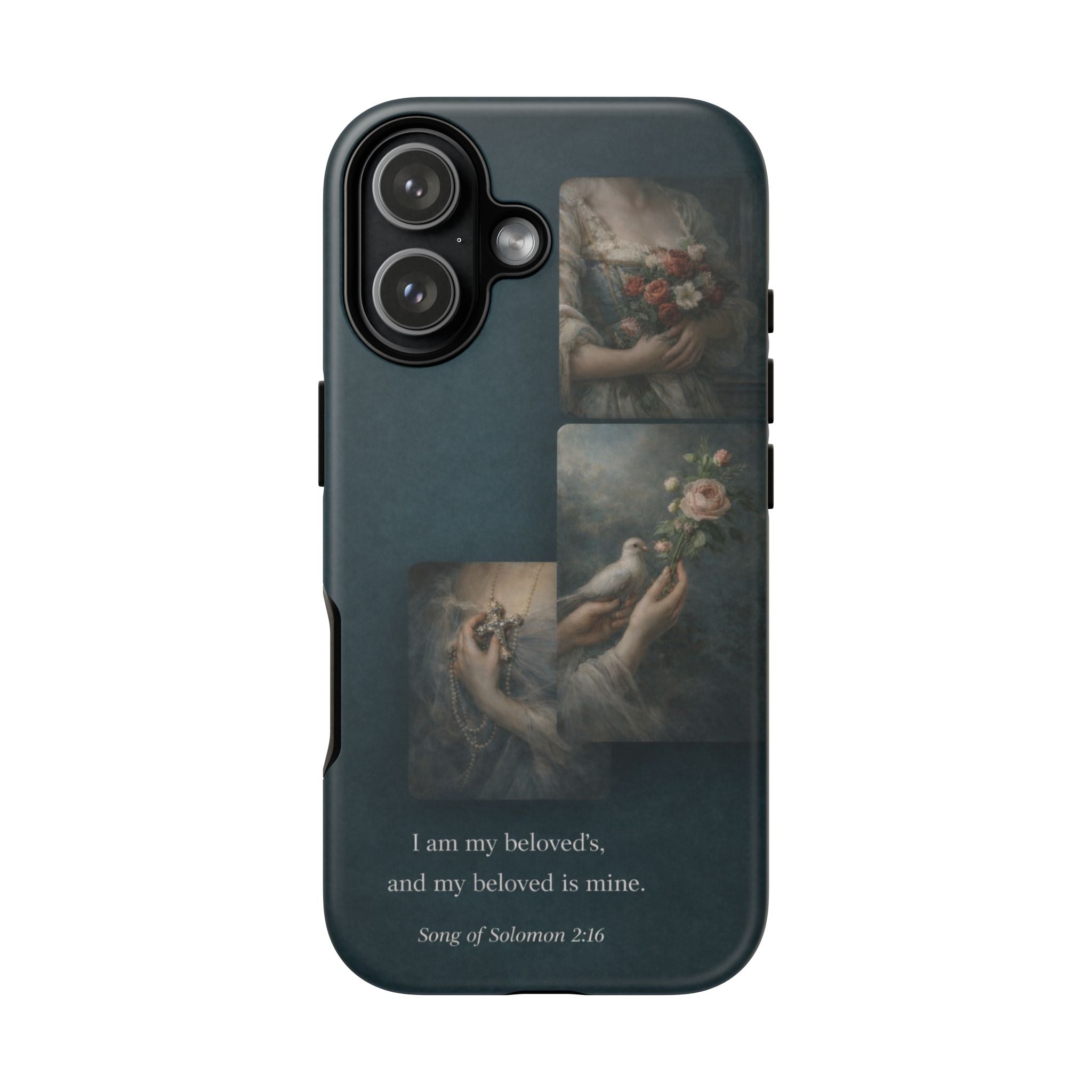Song of Solomon Phone Case — Romantic Vintage Floral Religious Quote