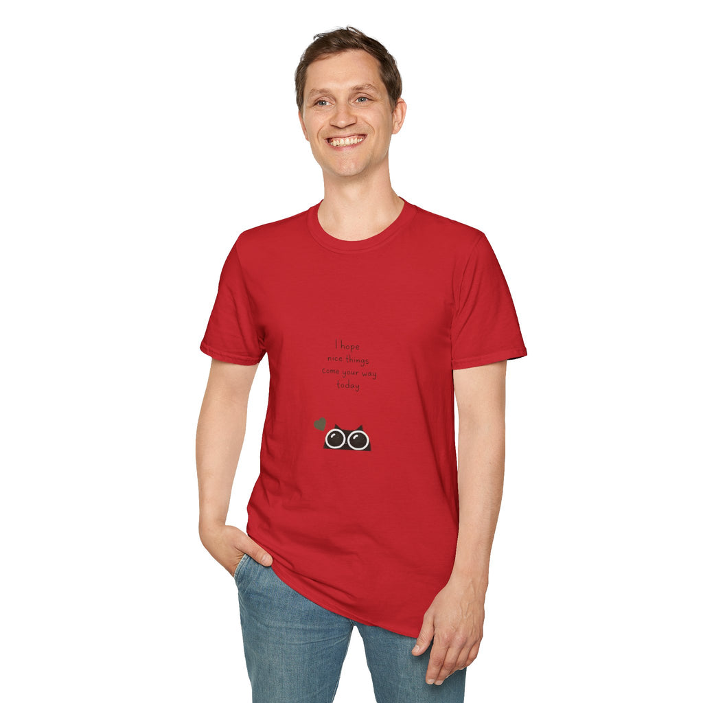 Cat Camera Graphic T-Shirt — "I hope our story comes true someday" Cute Cat Lover Tee