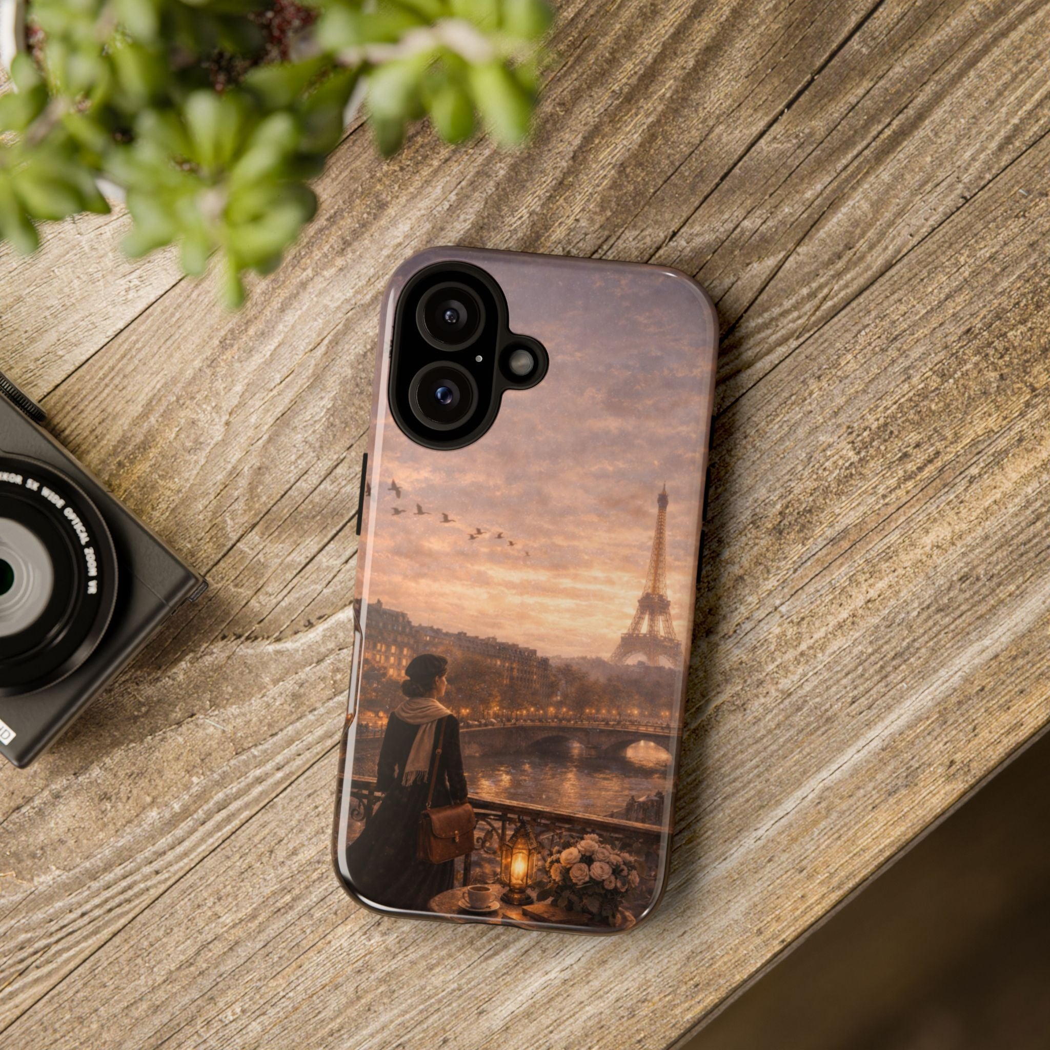 A Quiet Paris Evening 🕯️🗼 | Vintage Eiffel Tower Canvas Wall Art