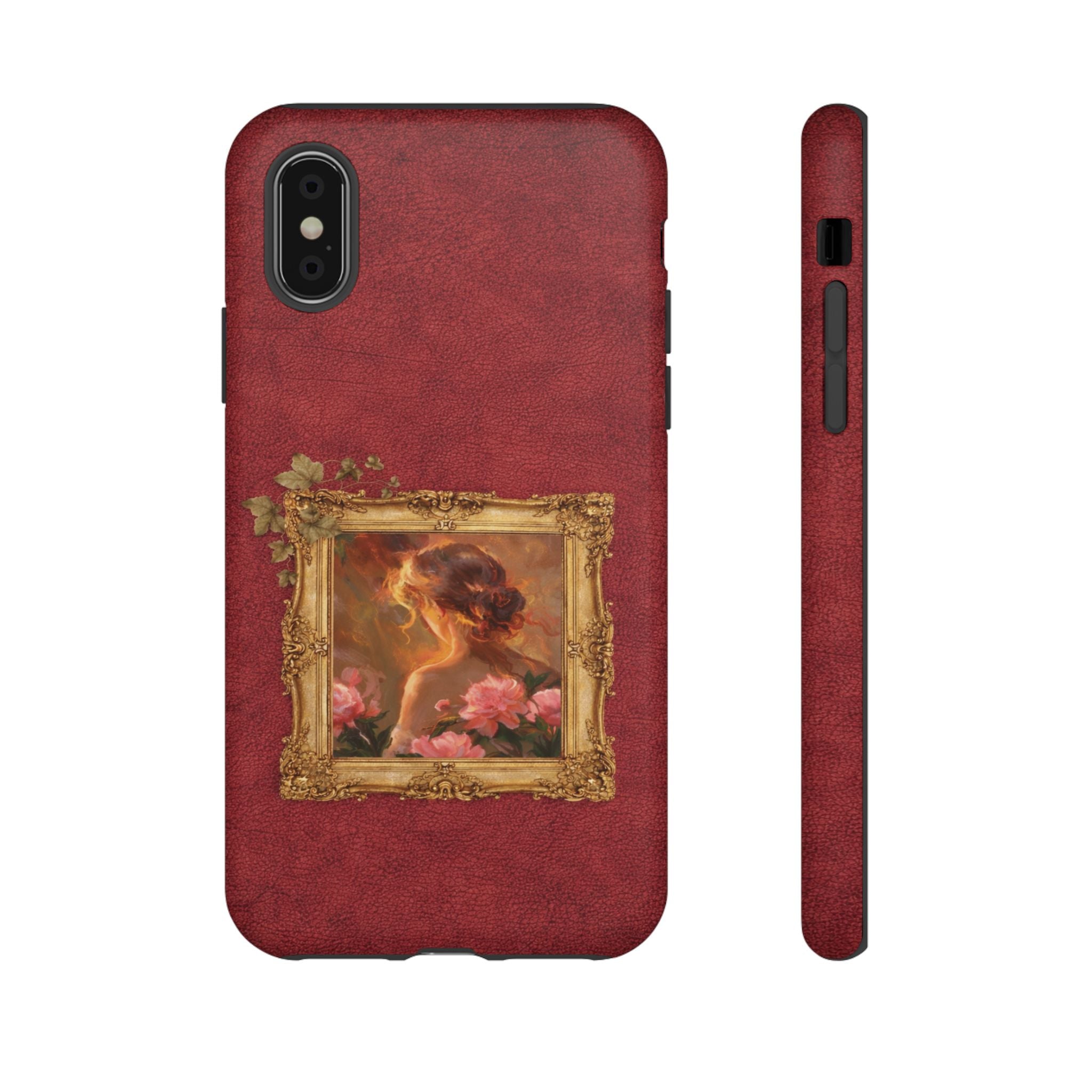 Vintage Rose Portrait Phone Case — Antique Frame Floral iPhone Cover💃💫
