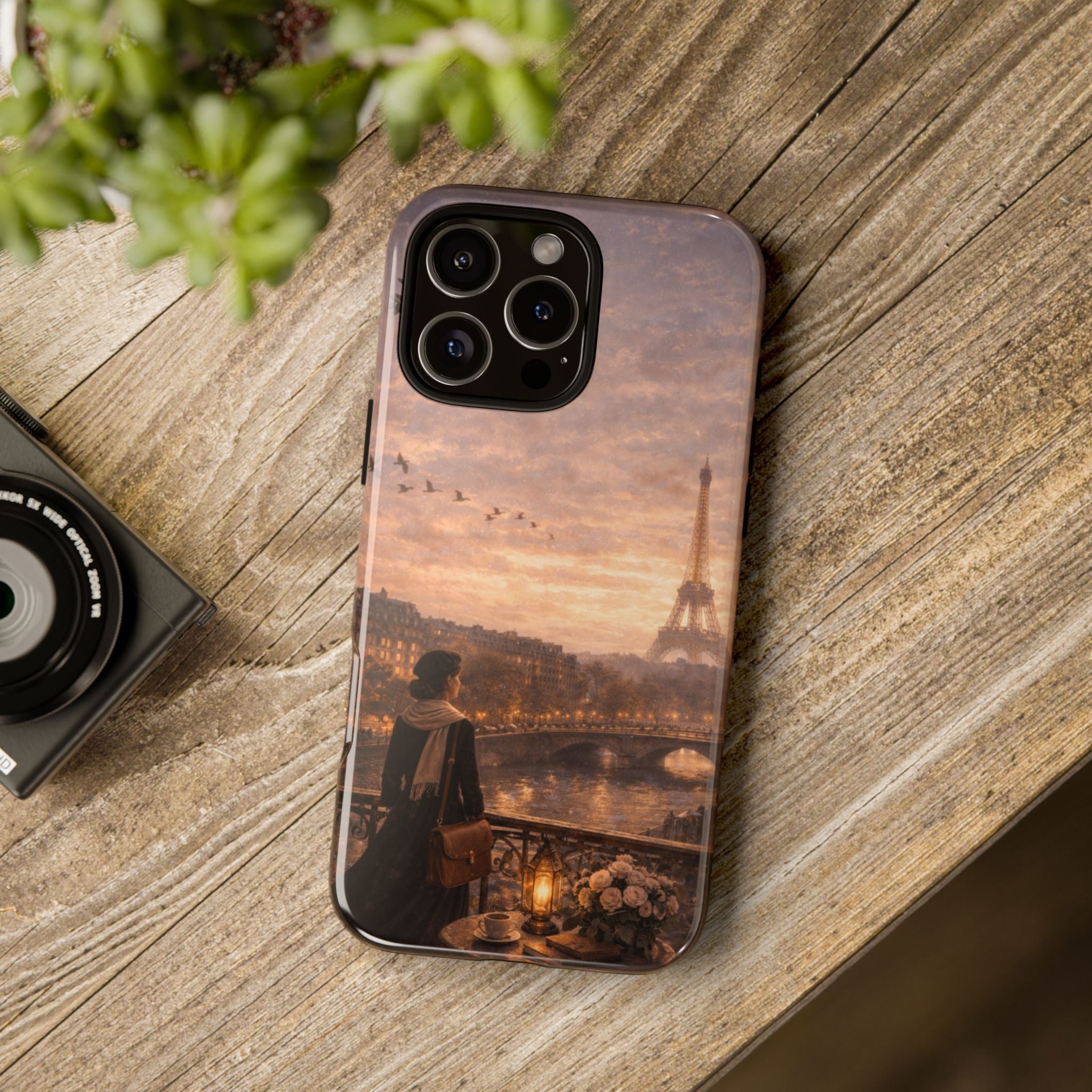 A Quiet Paris Evening 🕯️🗼 | Vintage Eiffel Tower Canvas Wall Art