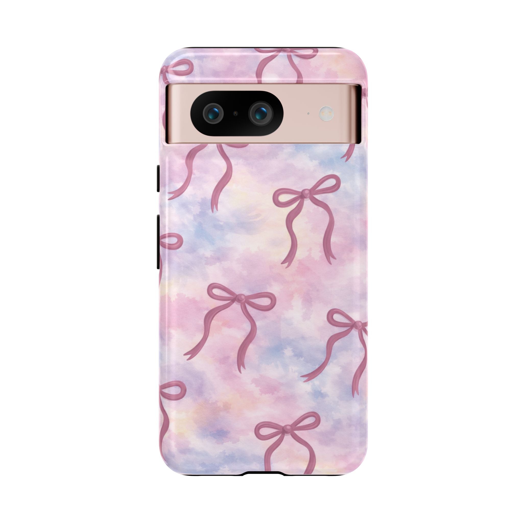 Pink Watercolor Bow Phone Case — Cute Pastel iPhone & Samsung Tough Case🎀🌷