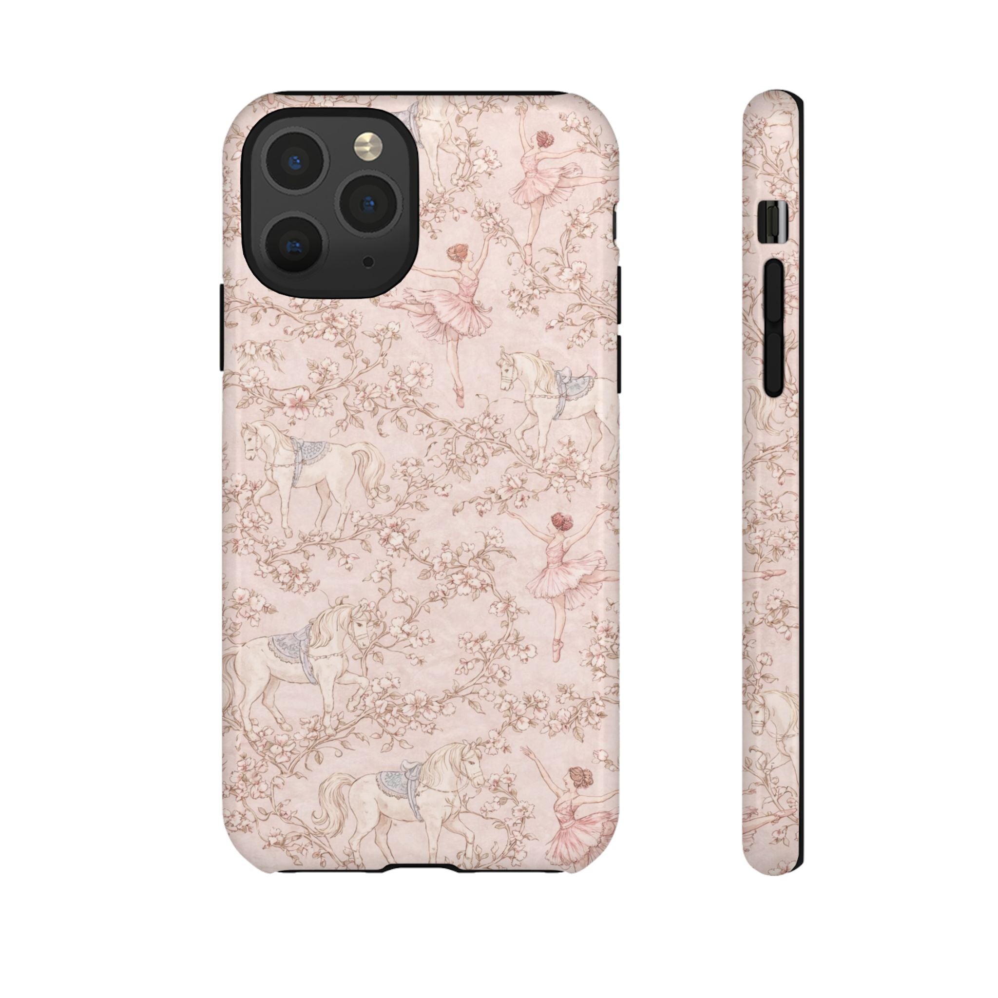 Ballet Unicorn Phone Case — Pastel Floral Tough Protective Cover🦄🩰
