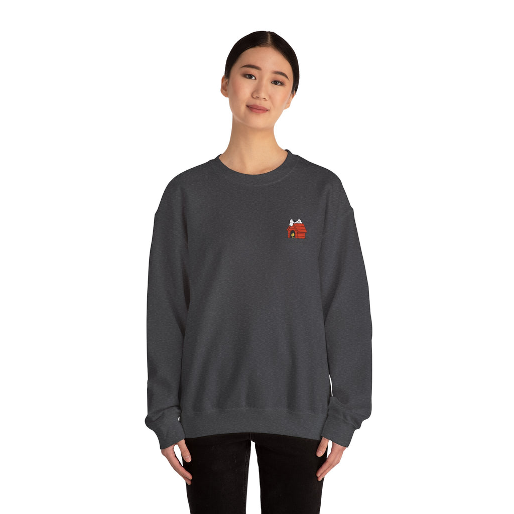 I’d Rather Be at Home Crewneck Sweatshirt 🏠🐶 | Cozy Snoopy-Inspired Minimal Graphic