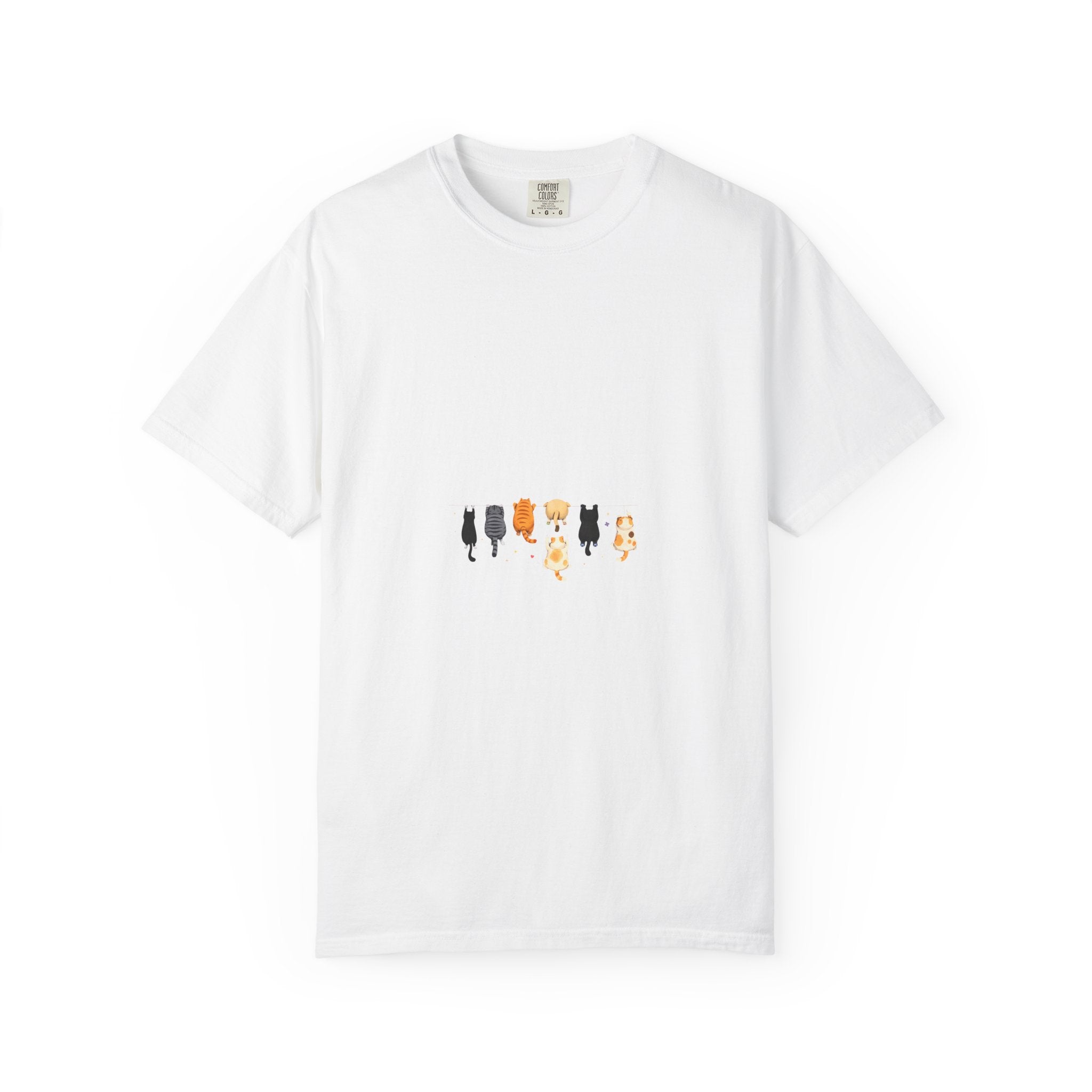 Playful Hanging Cats Tee 🐾✨ | Cozy Minimal Cat T-Shirt