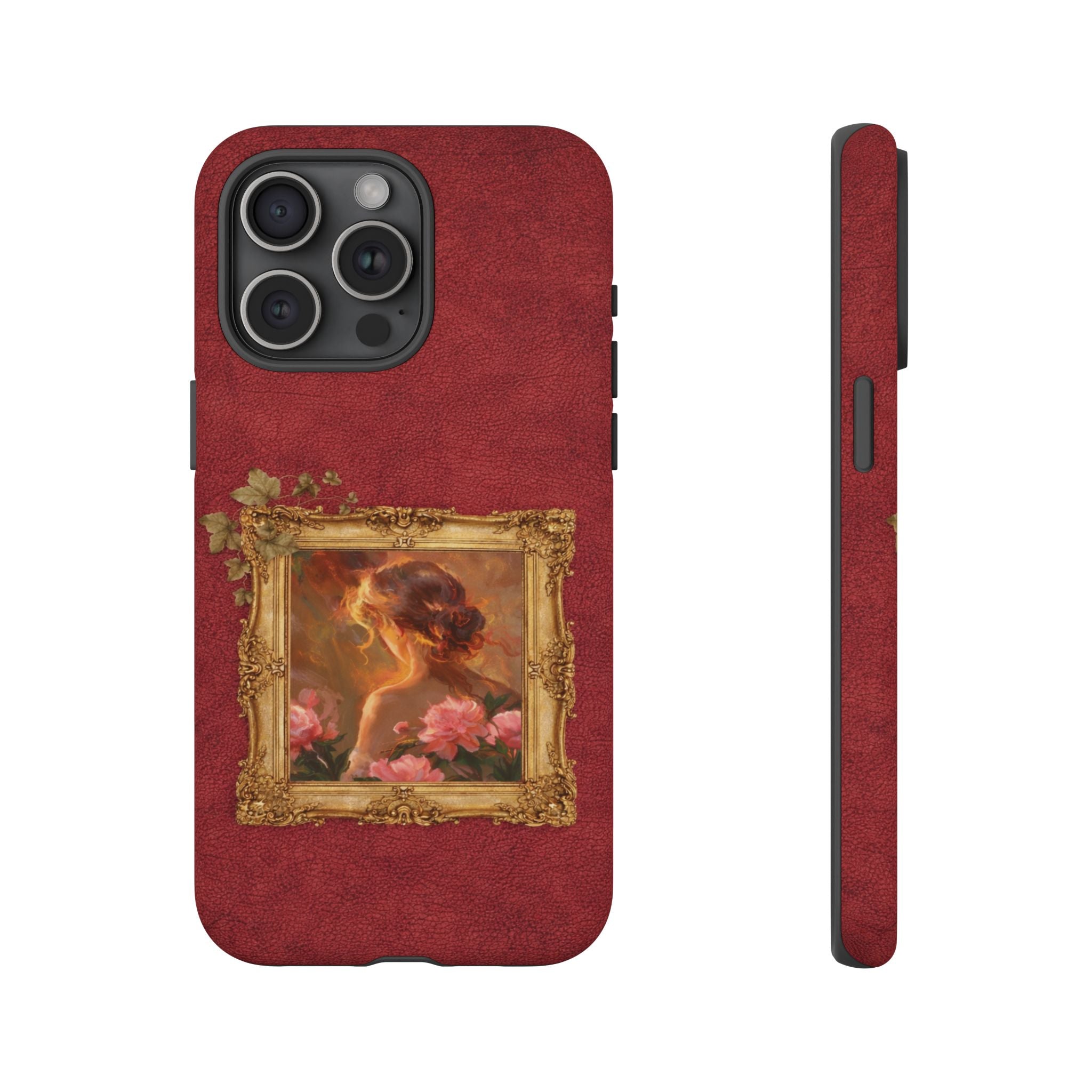 Vintage Rose Portrait Phone Case — Antique Frame Floral iPhone Cover💃💫