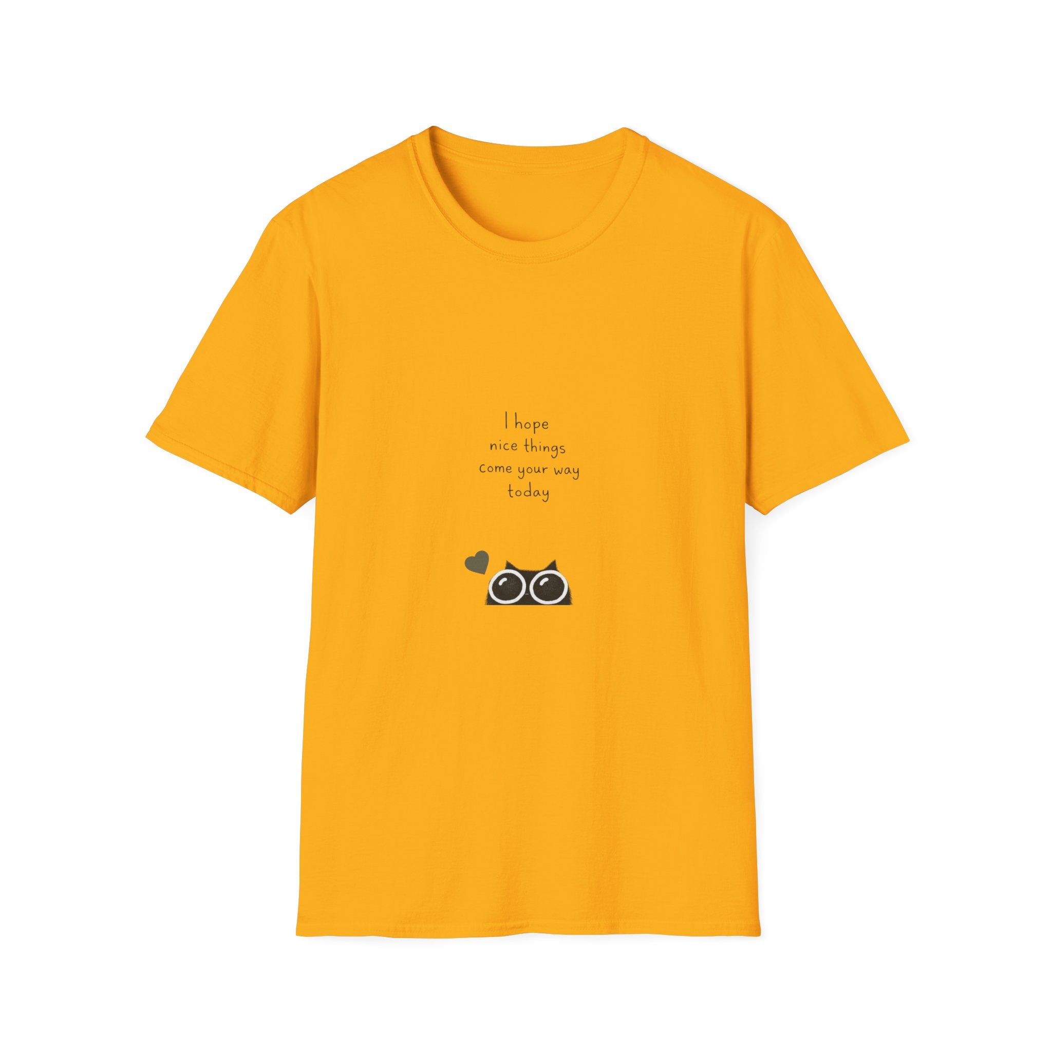 Cat Camera Graphic T-Shirt — "I hope our story comes true someday" Cute Cat Lover Tee