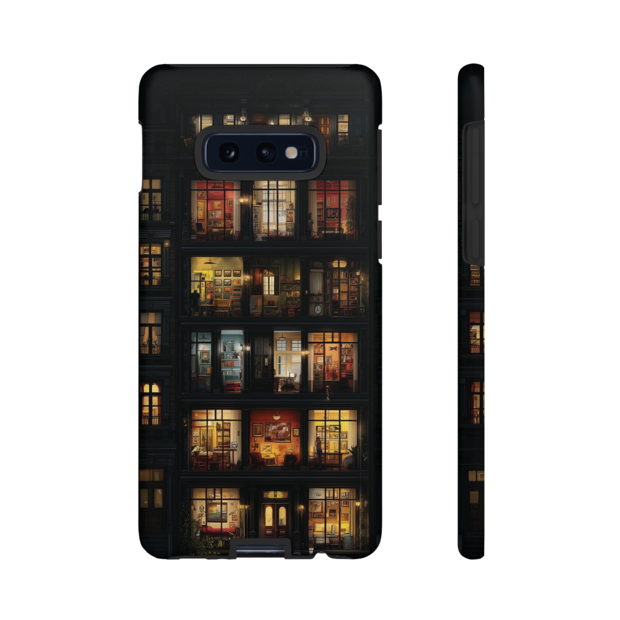 Phone Case — Cozy Apartment Window Nightscape Tough Case🌌🖤
