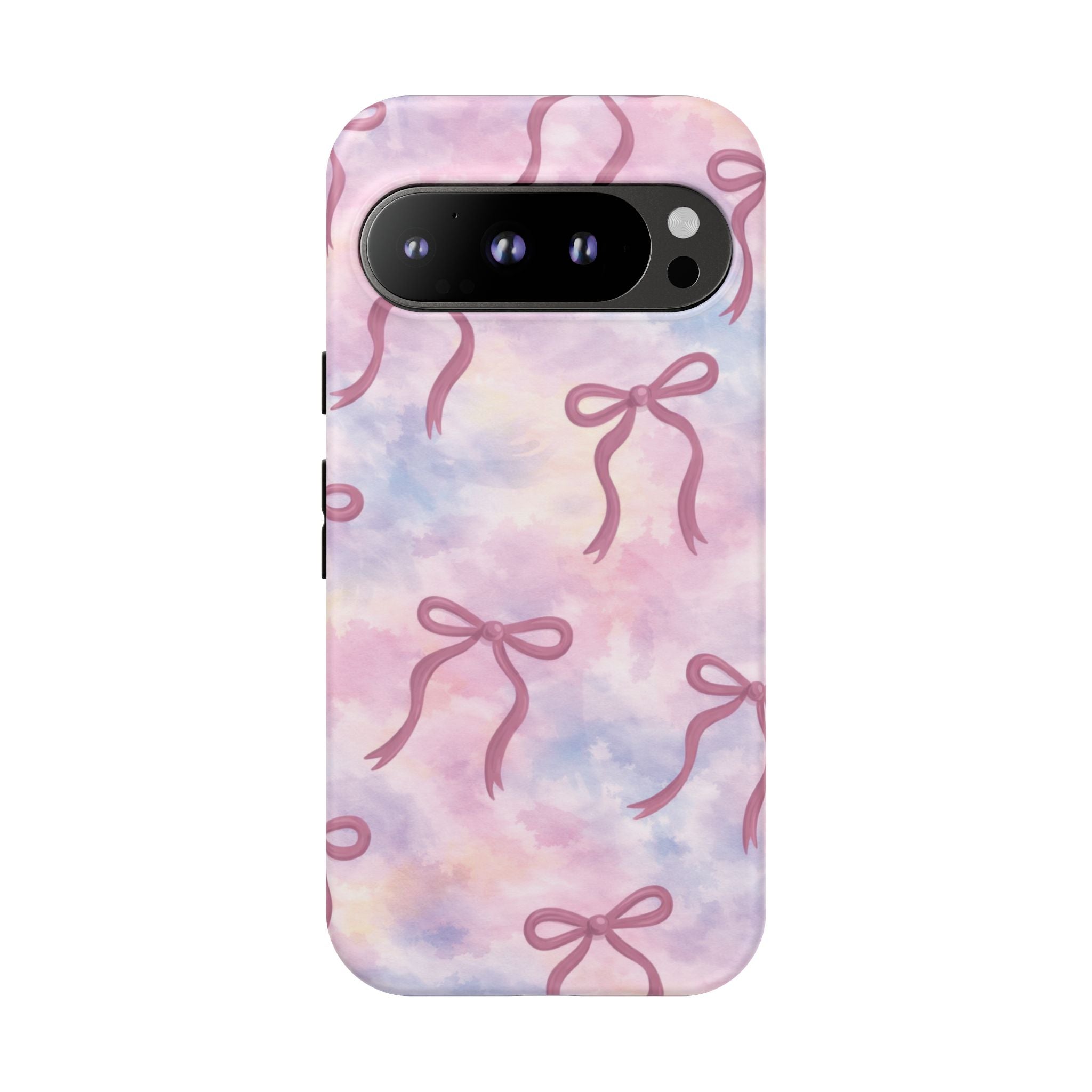 Pink Watercolor Bow Phone Case — Cute Pastel iPhone & Samsung Tough Case🎀🌷