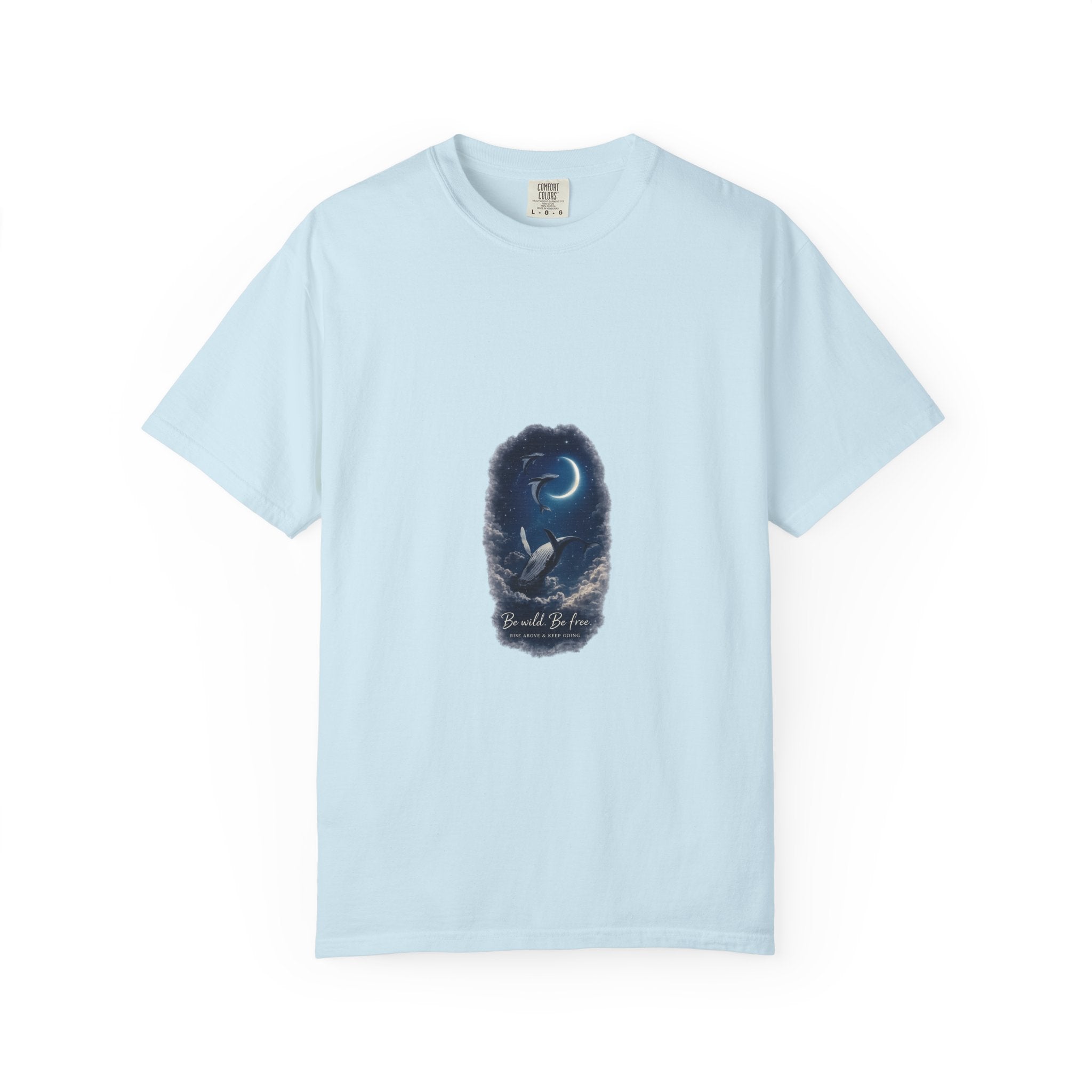 Moonlit Owl T-Shirt — Night Sky Wildlife Graphic Tee🐬🤍