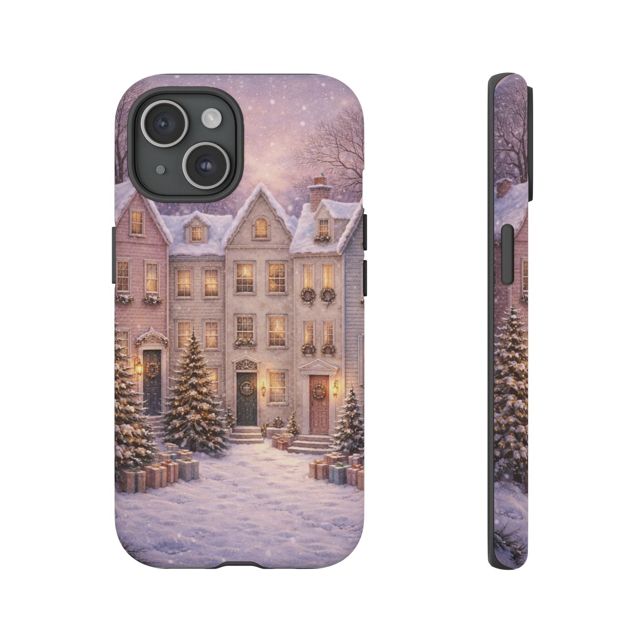 Winter Pastel Town Phone Case ❄️🏡
