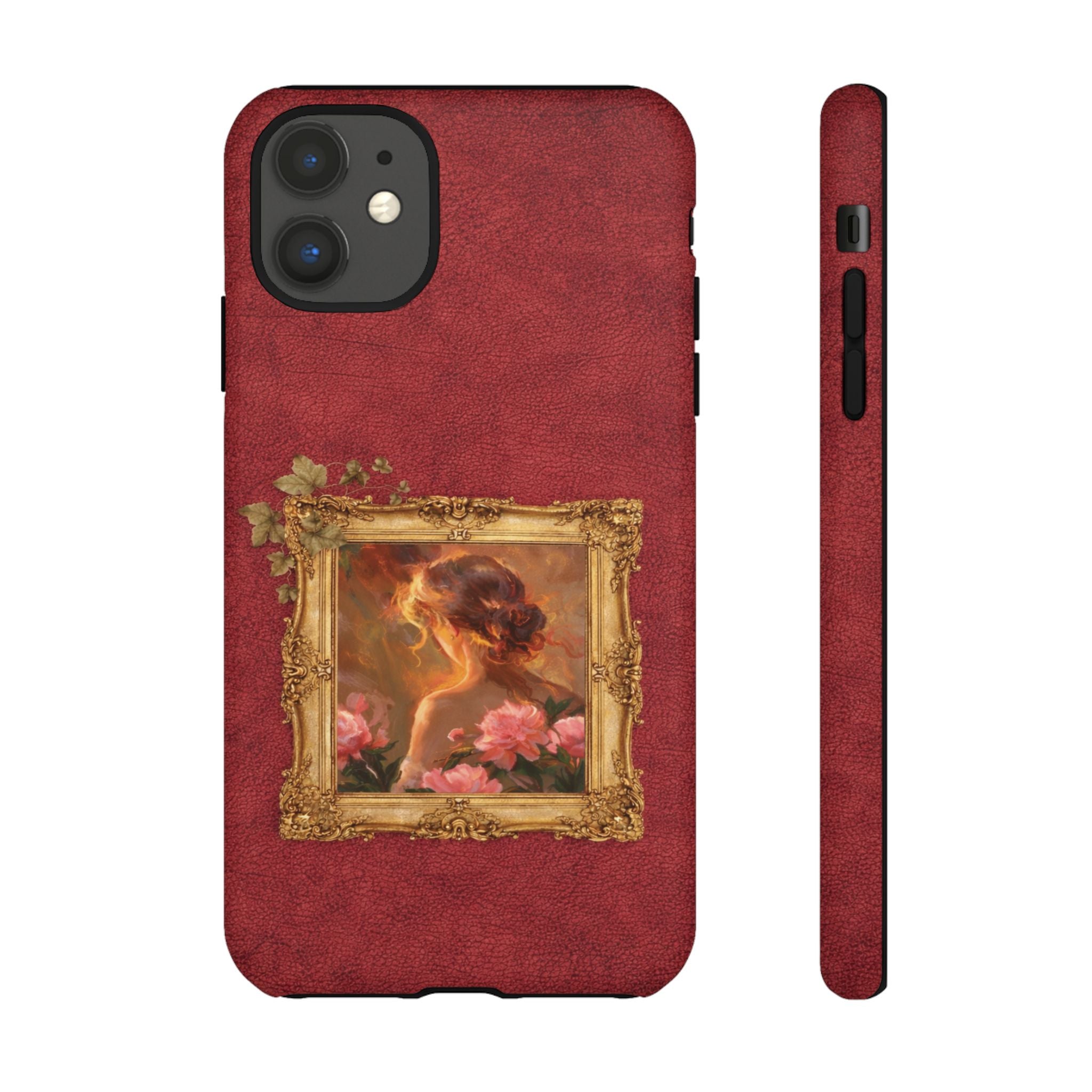 Vintage Rose Portrait Phone Case — Antique Frame Floral iPhone Cover💃💫