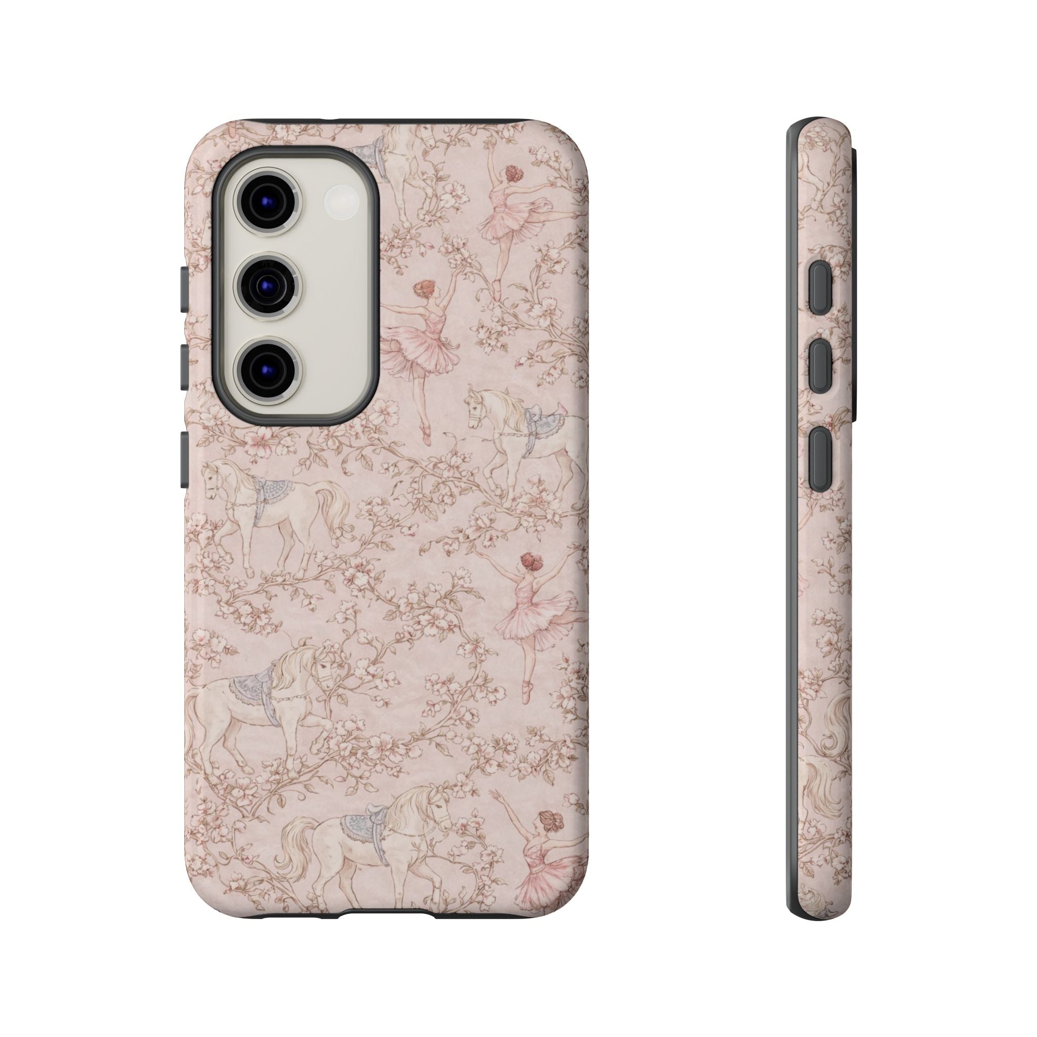 Ballet Unicorn Phone Case — Pastel Floral Tough Protective Cover🦄🩰