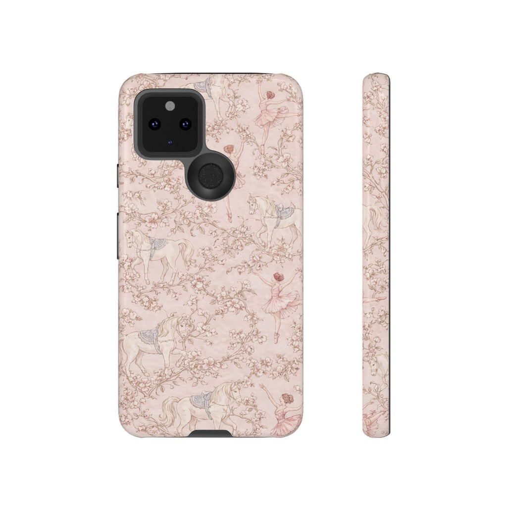 Ballet Unicorn Phone Case — Pastel Floral Tough Protective Cover🦄🩰