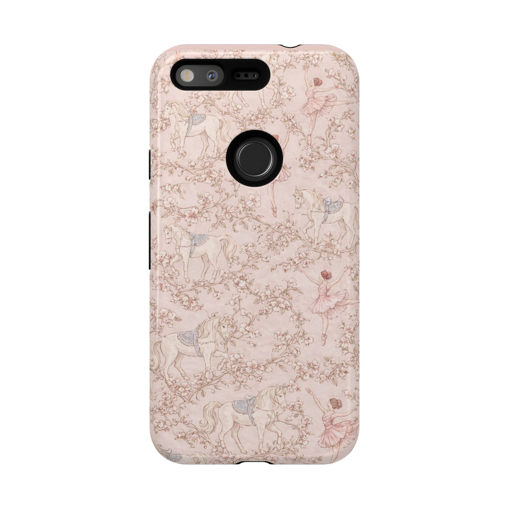 Ballet Unicorn Phone Case — Pastel Floral Tough Protective Cover🦄🩰