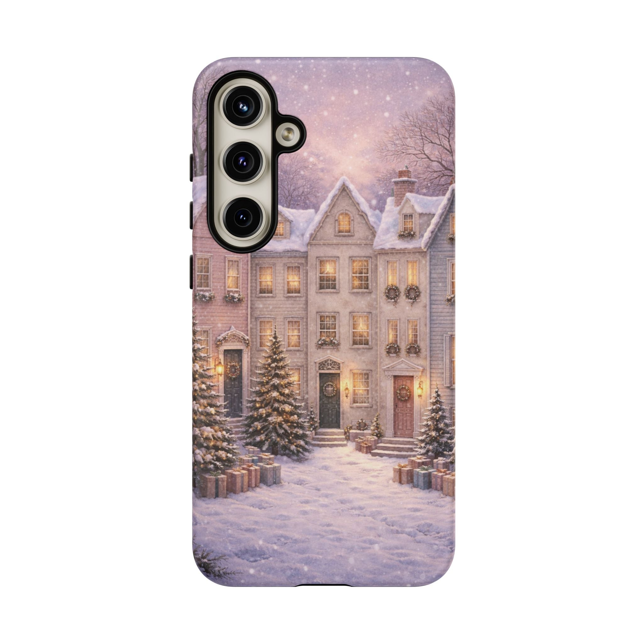 Winter Pastel Town Phone Case ❄️🏡