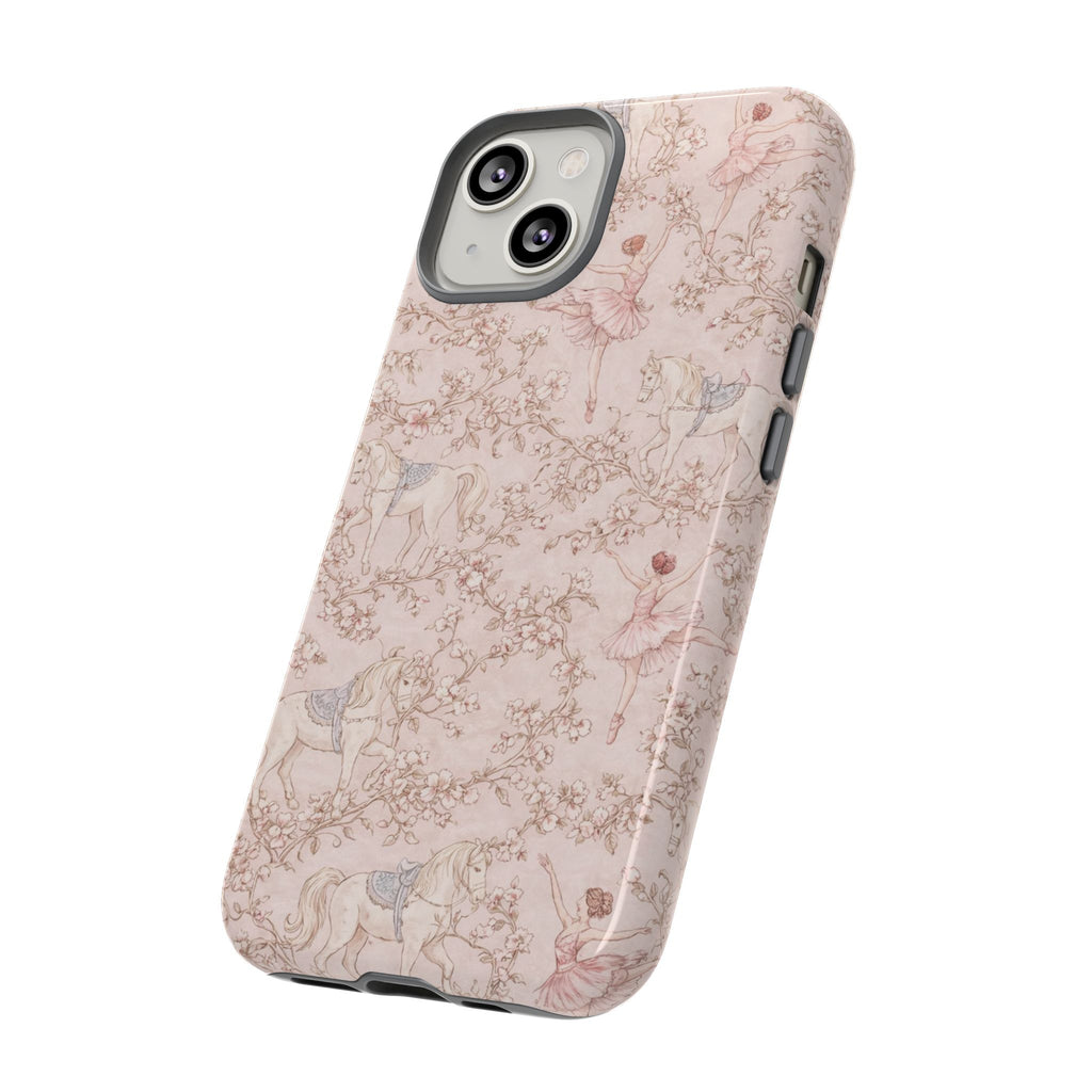 Ballet Unicorn Phone Case — Pastel Floral Tough Protective Cover🦄🩰