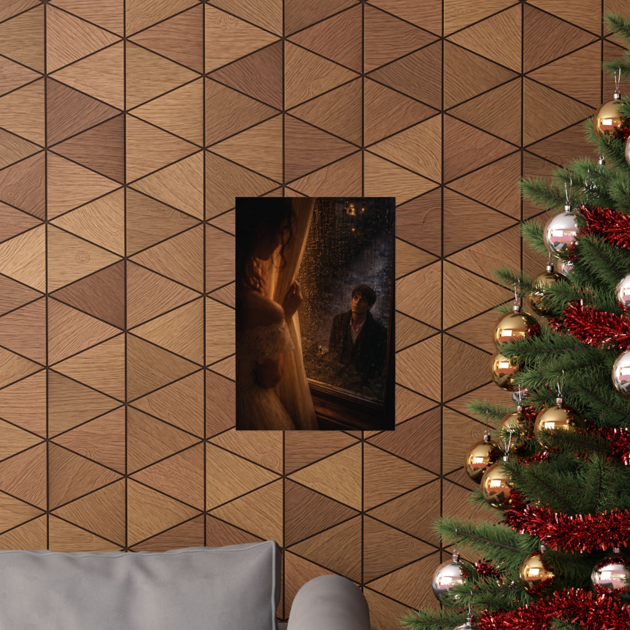 Midnight Window | A Cinematic Romance Matte Art Print 🌙🕯️