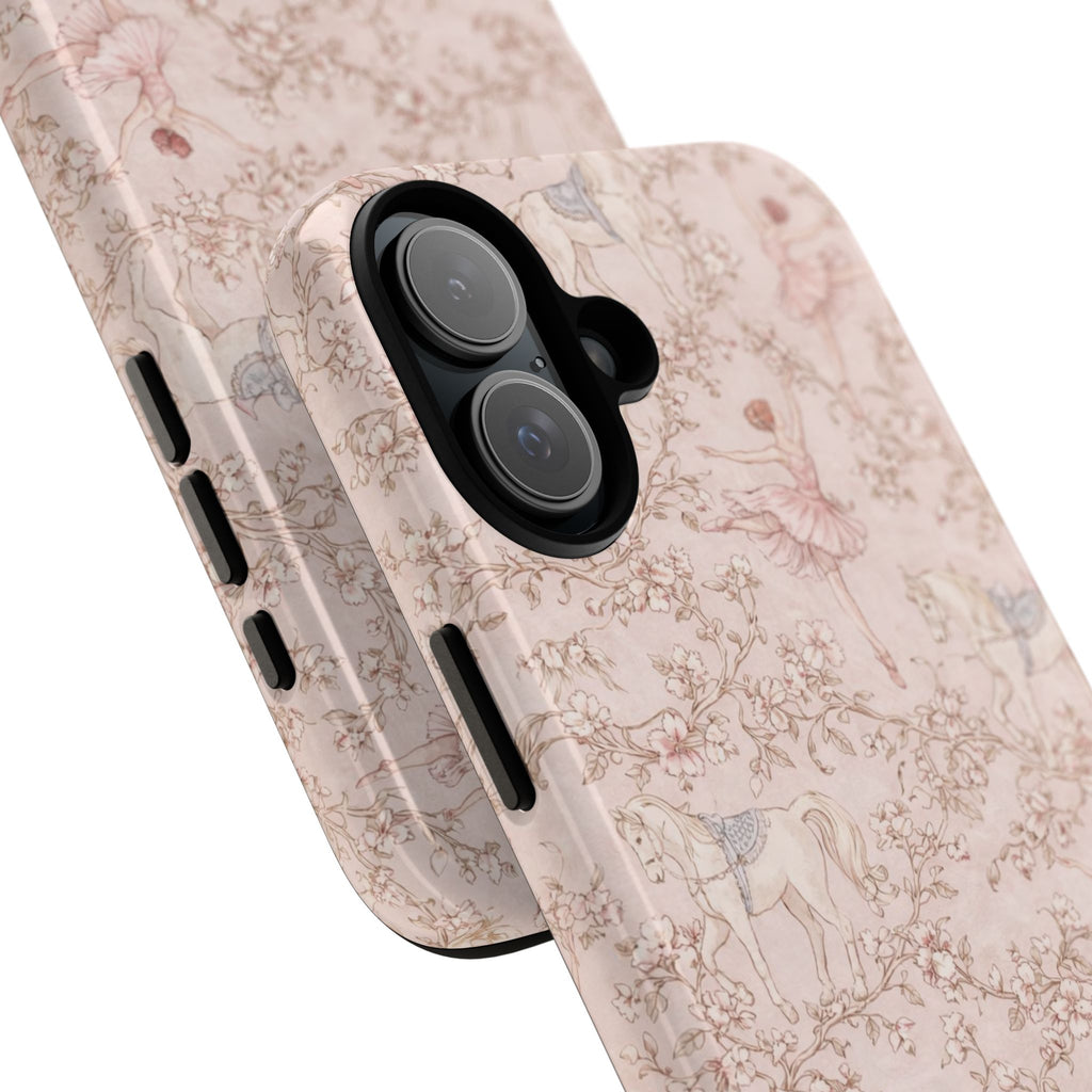 Ballet Unicorn Phone Case — Pastel Floral Tough Protective Cover🦄🩰