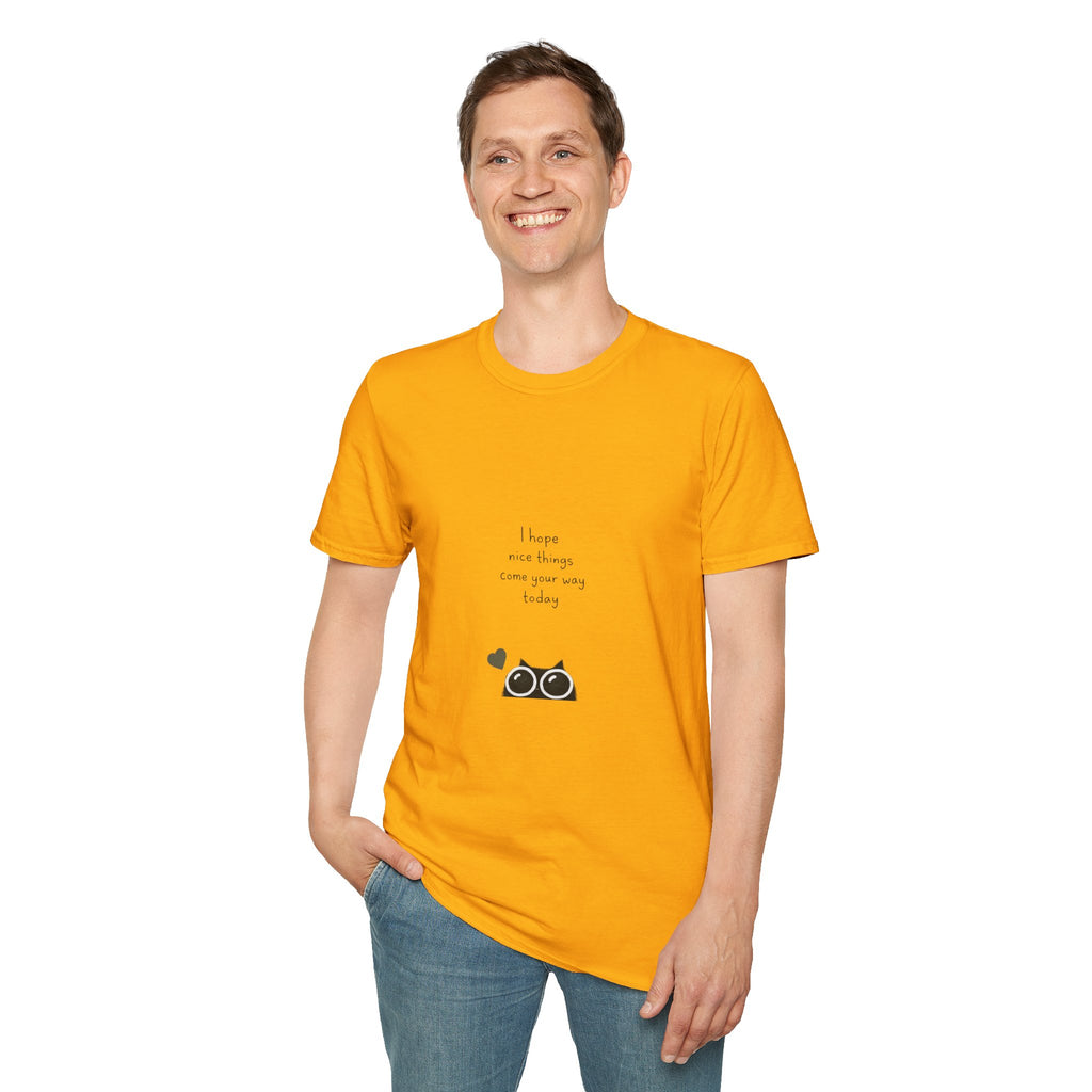 Cat Camera Graphic T-Shirt — "I hope our story comes true someday" Cute Cat Lover Tee