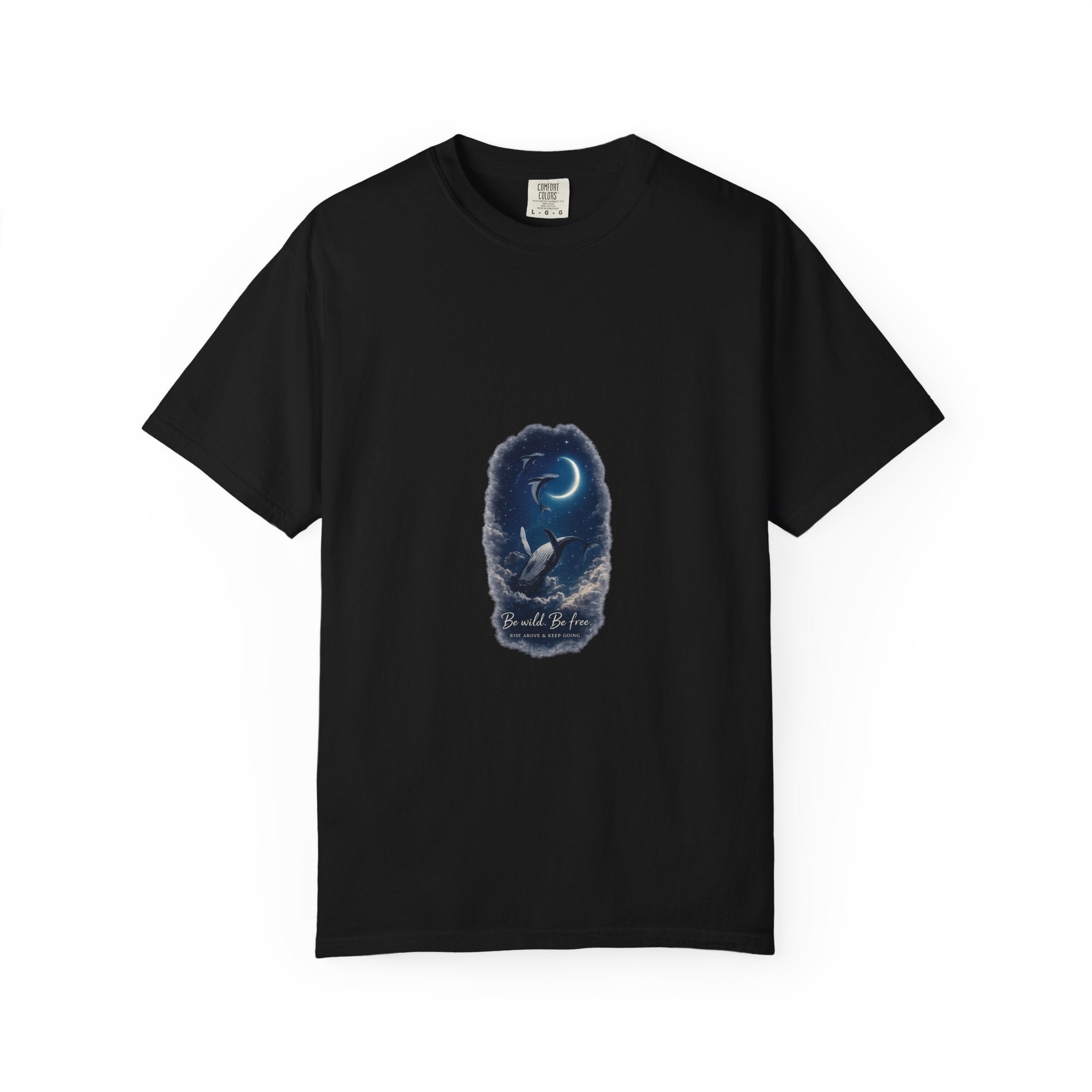 Moonlit Owl T-Shirt — Night Sky Wildlife Graphic Tee🐬🤍
