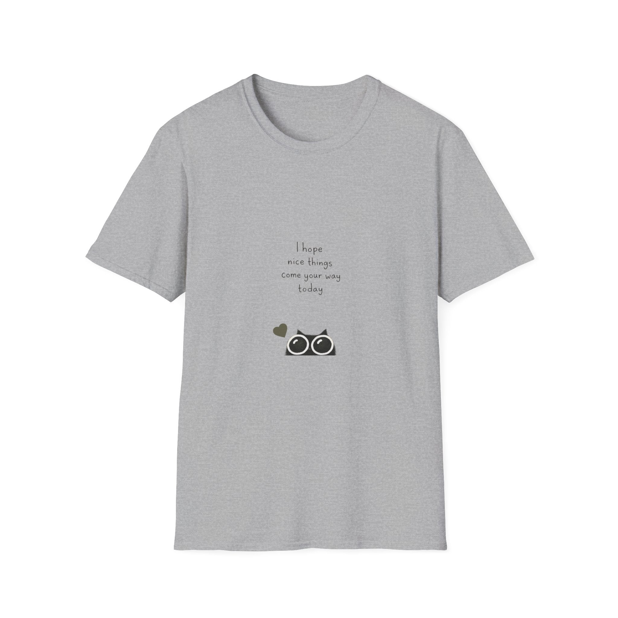 Cat Camera Graphic T-Shirt — "I hope our story comes true someday" Cute Cat Lover Tee