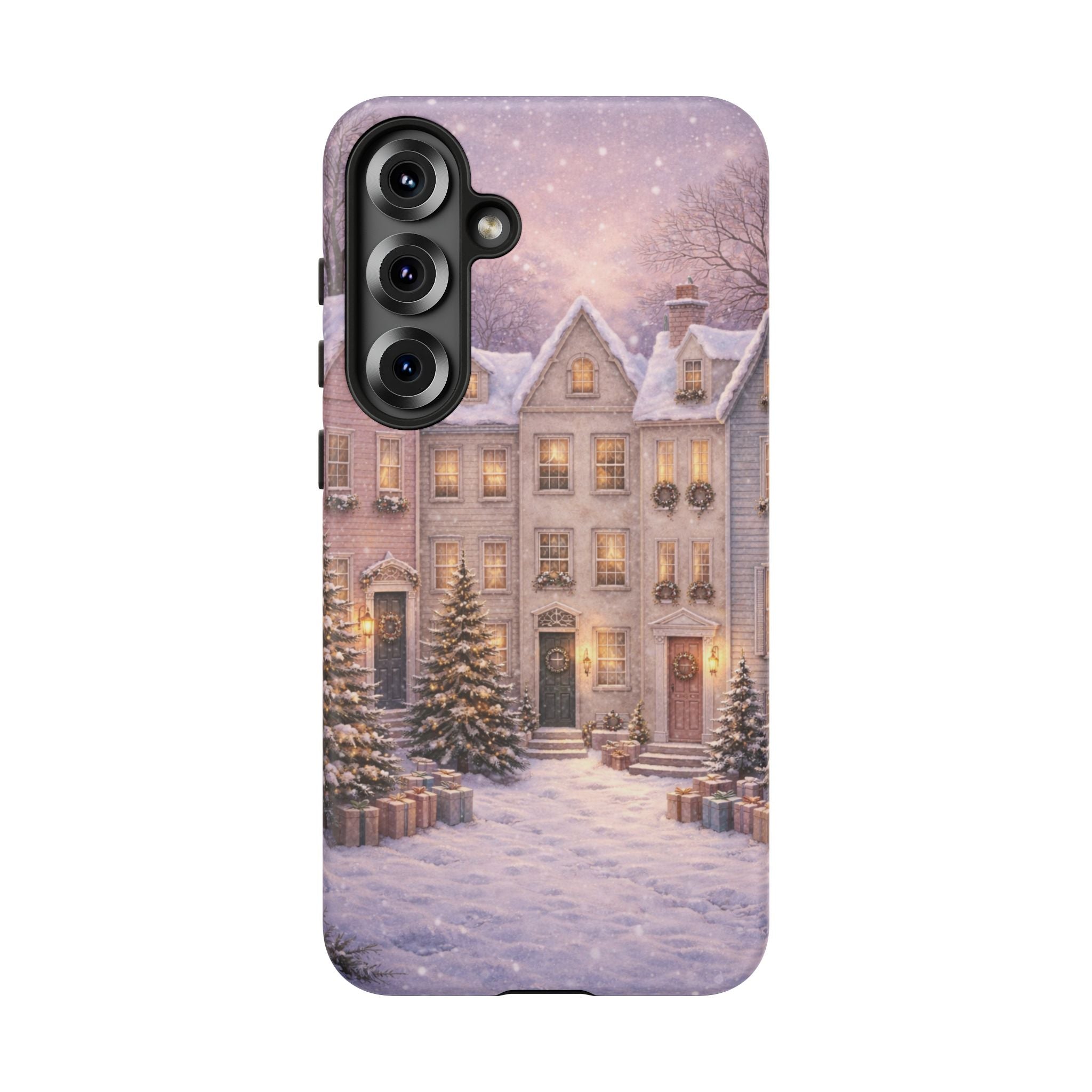Winter Pastel Town Phone Case ❄️🏡