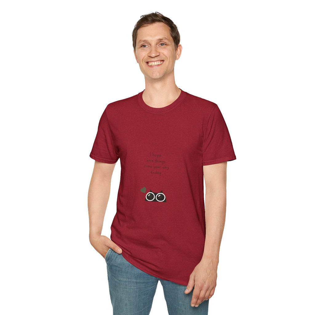 Cat Camera Graphic T-Shirt — "I hope our story comes true someday" Cute Cat Lover Tee